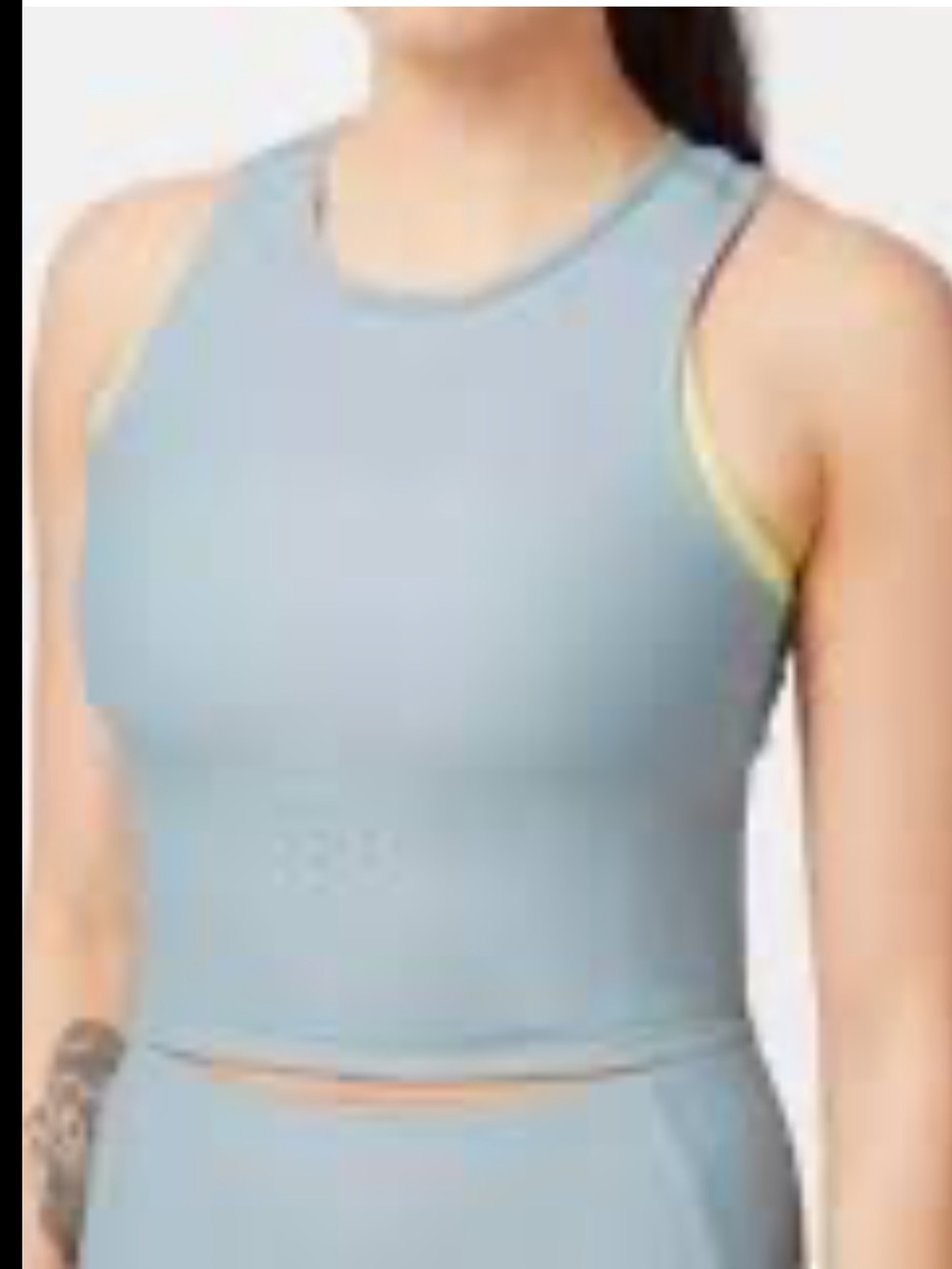 New! Lululemon Sz 4, Blue cast Zoned in tank top.